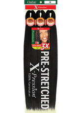 X-Pression 52” Pre-Stretched Synthetic Braid Hair